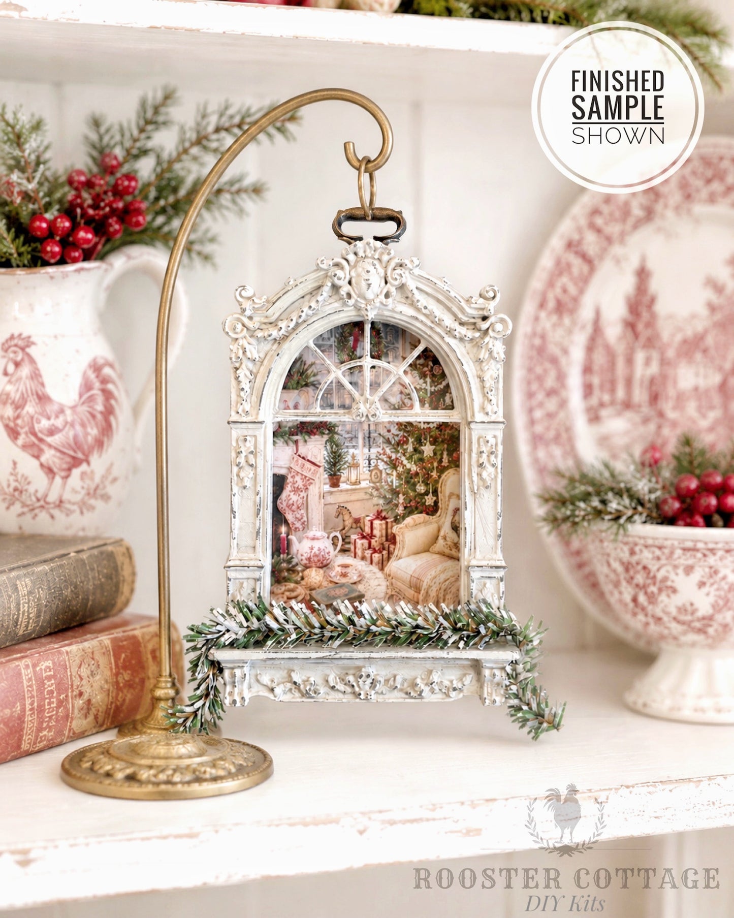 DIY Christmas Through the Window Ornament Kit (Unfinished)