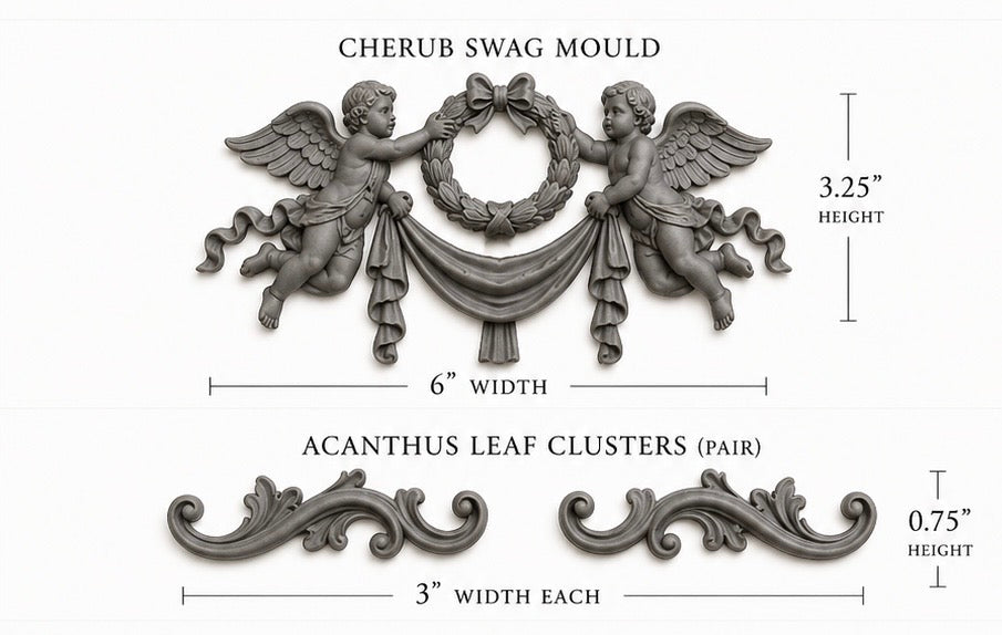 DIY Cherub Swag Mould (Unfinished)