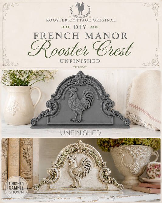 DIY French Manor Rooster Crest (Unfinished)