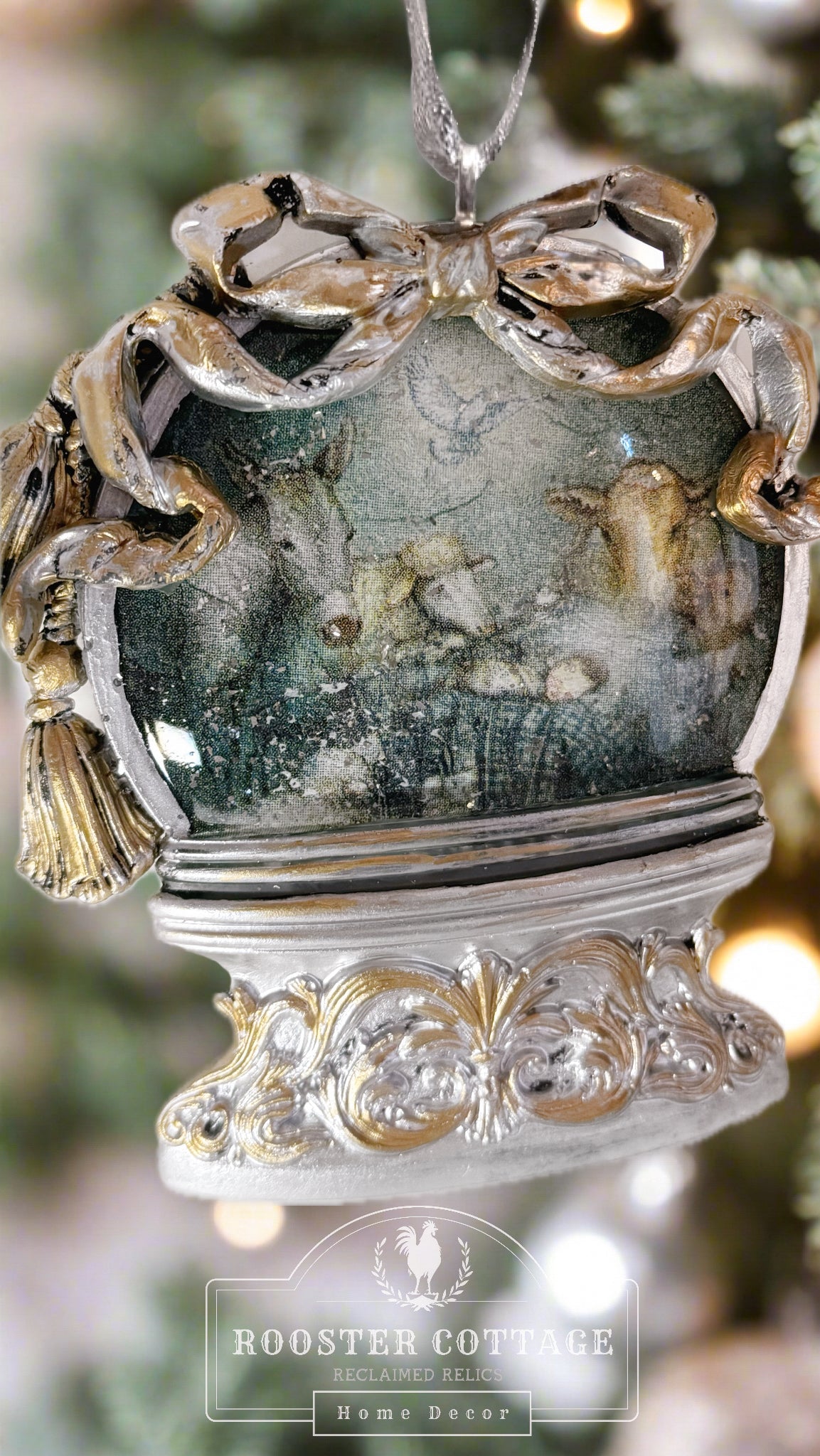 Peace on Earth Snow Globe Ornament
