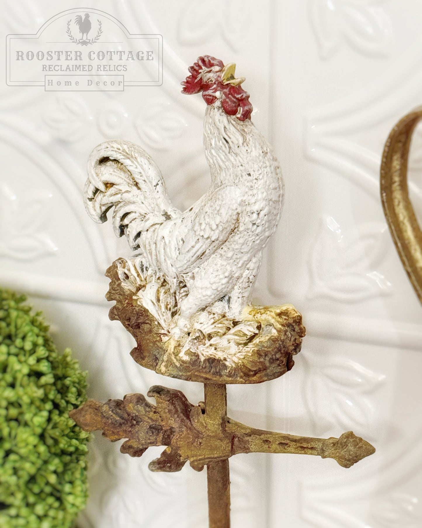 Fleur-de-Cluck Rooster Weathervane