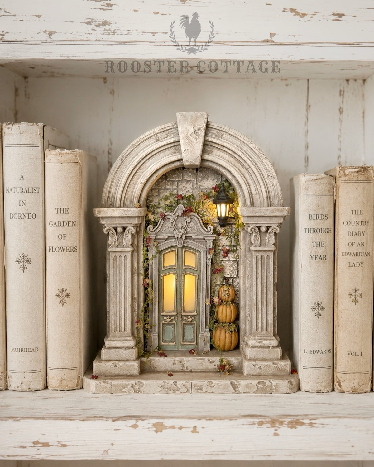 French Harvest Doorway Shelf Sitter – Illuminated - *Finished Piece