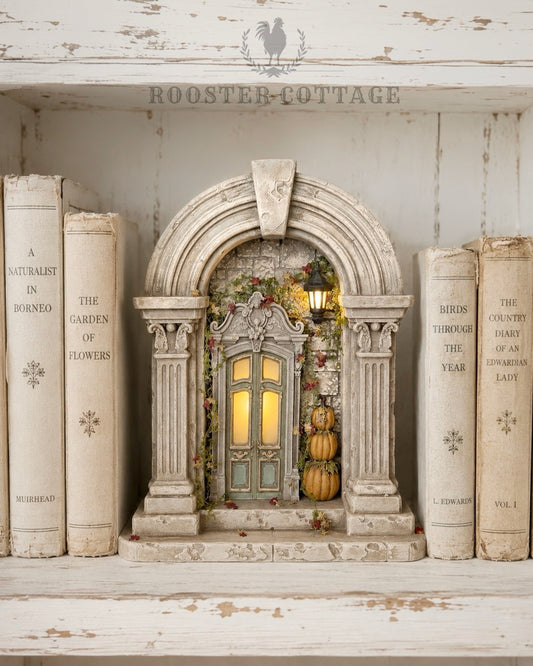 French Harvest Doorway Shelf Sitter – Illuminated - *Finished Piece