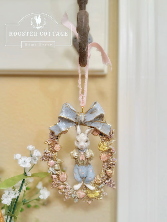 Dapper Bunny Easter Ornament
