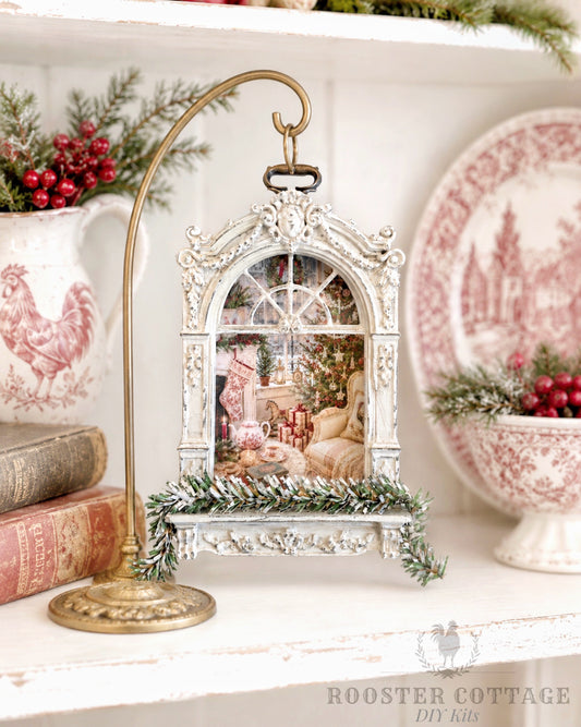 Christmas Through the Window Ornament (Finished Piece)