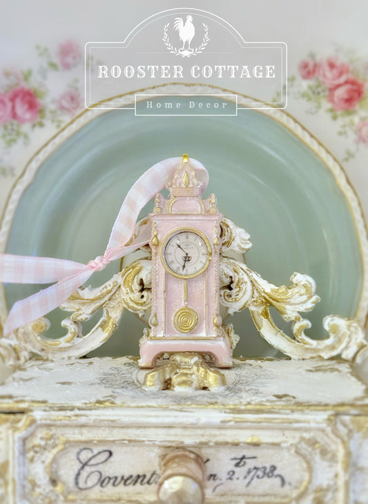 Teeny Tiny Mantel Clock Ornament