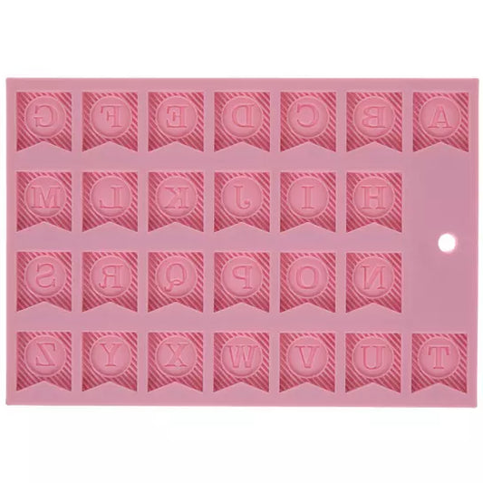 Alphabet Banner Flag Silicone Mould