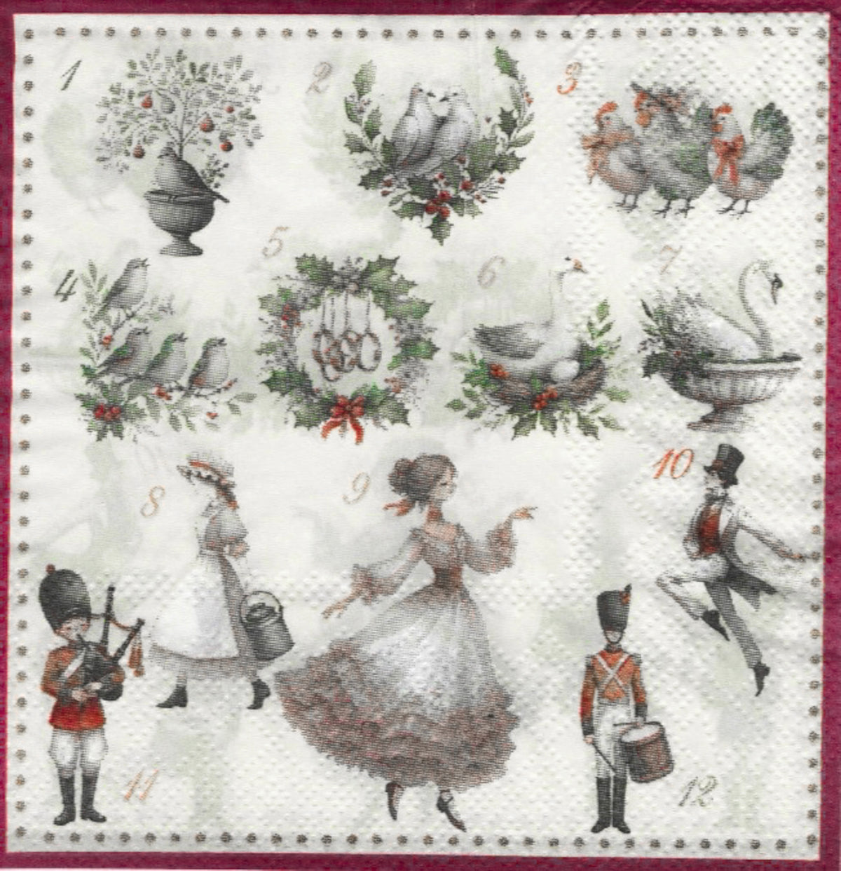 Christmas Decoupage Napkins – Curated Collection of 14 Designs