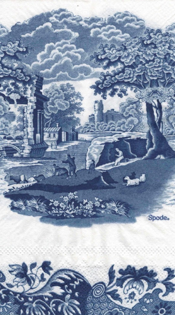 Blue & White Decoupage Napkins – Curated Collection of 8 Designs