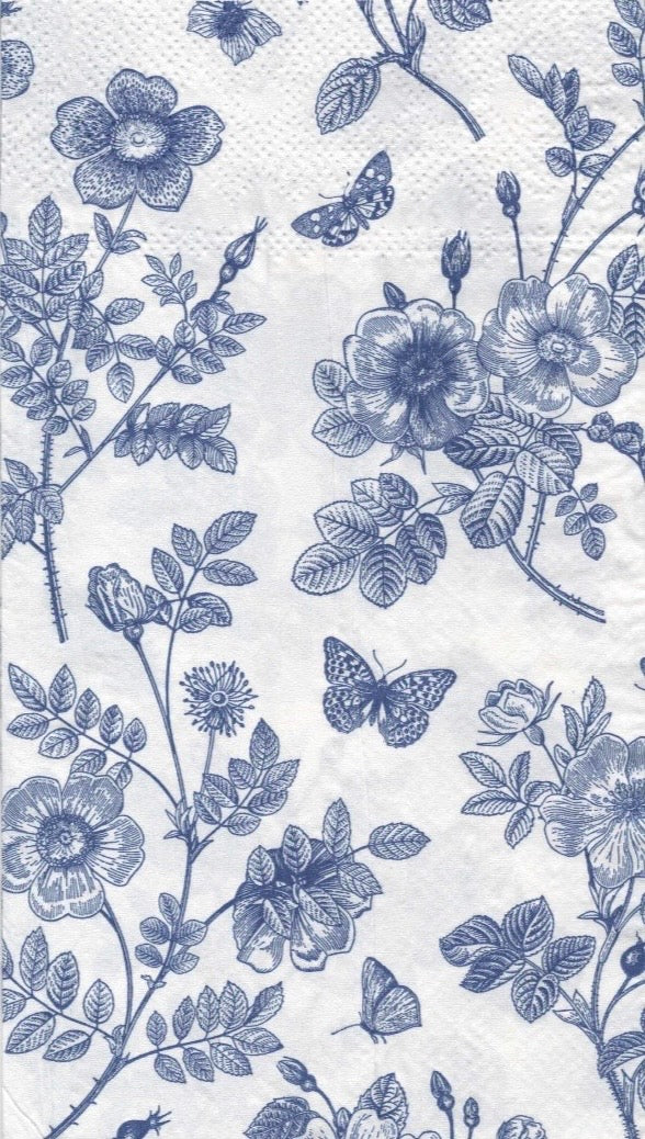 Blue & White Decoupage Napkins – Curated Collection of 8 Designs